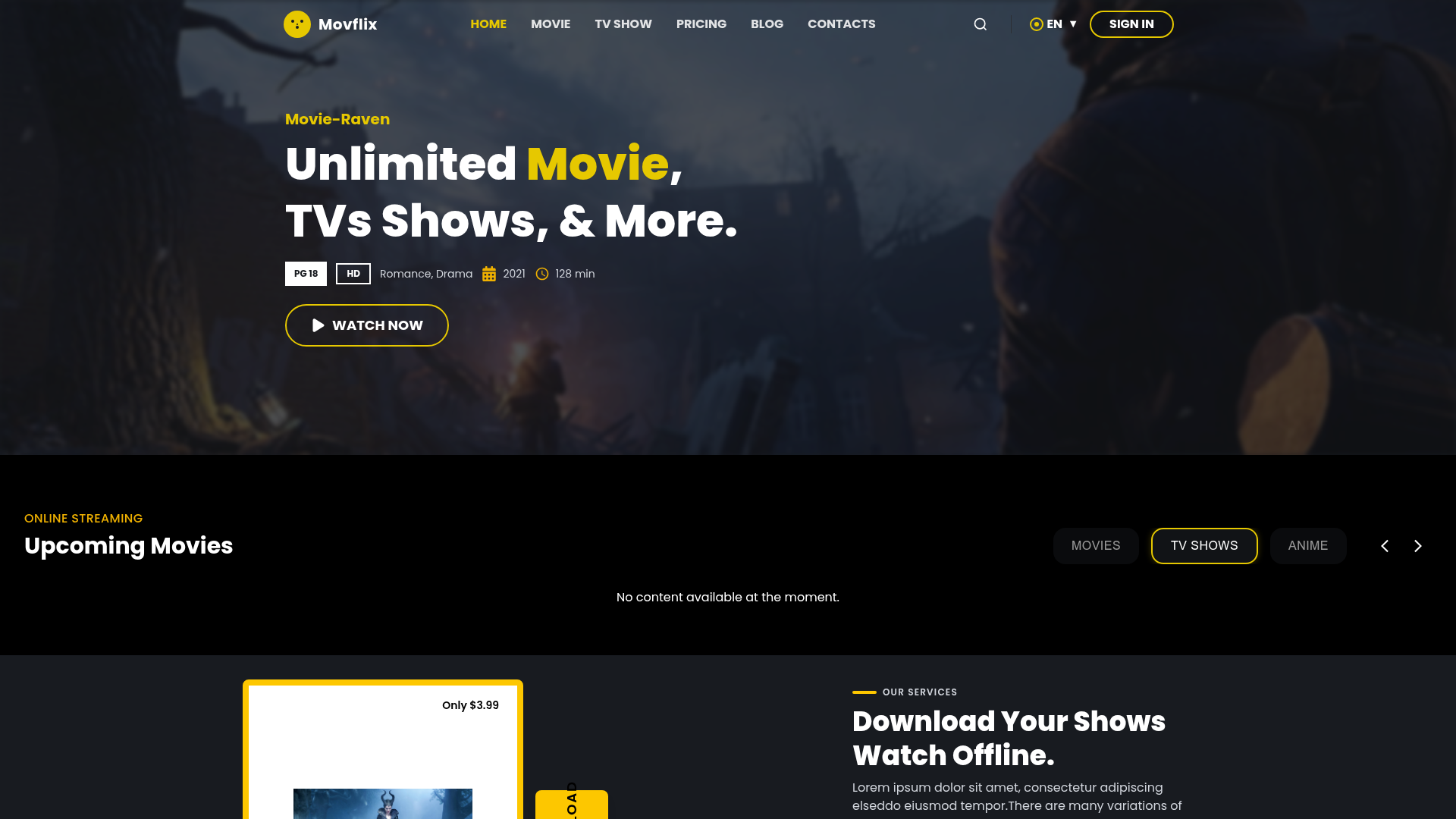 Movie Raven — project screenshot
